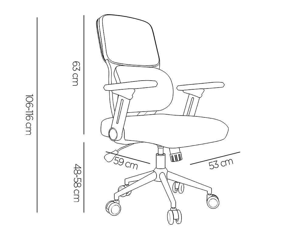 SILLA Q-CONNECT OFICINA LUCCA MALLA BASE METALICA ALT MAX 1090 ANC 700 PROF 650 RUEDAS PREMIUM COLOR BLANCO GRIS AZUL