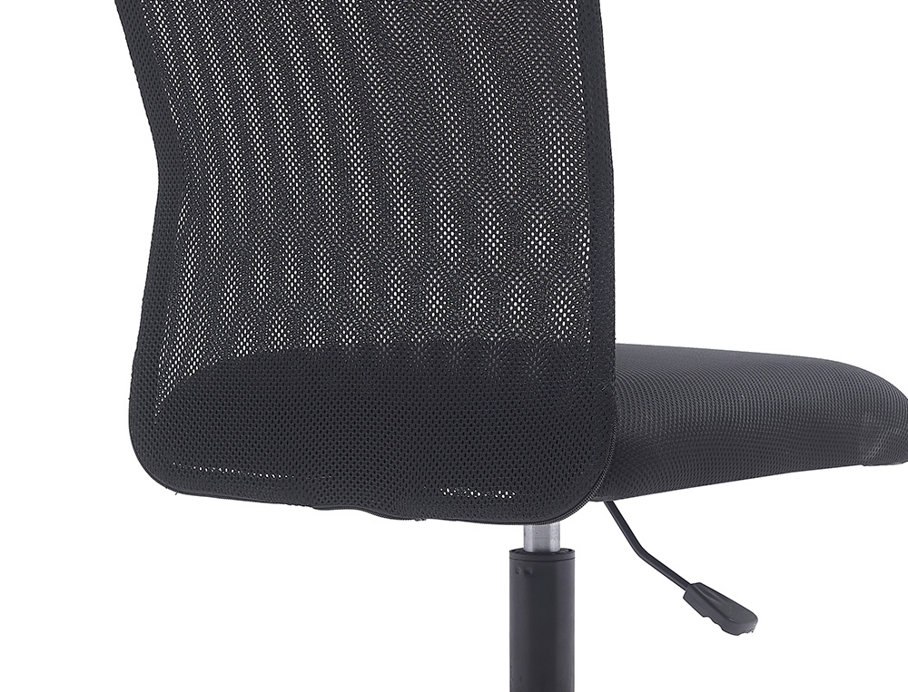 SILLA Q-CONNECT OFICINA PARMA MALLA SIN REPOSABRAZOS ALT MAX 990 ANC 480 PROF 590 COLOR NEGRO