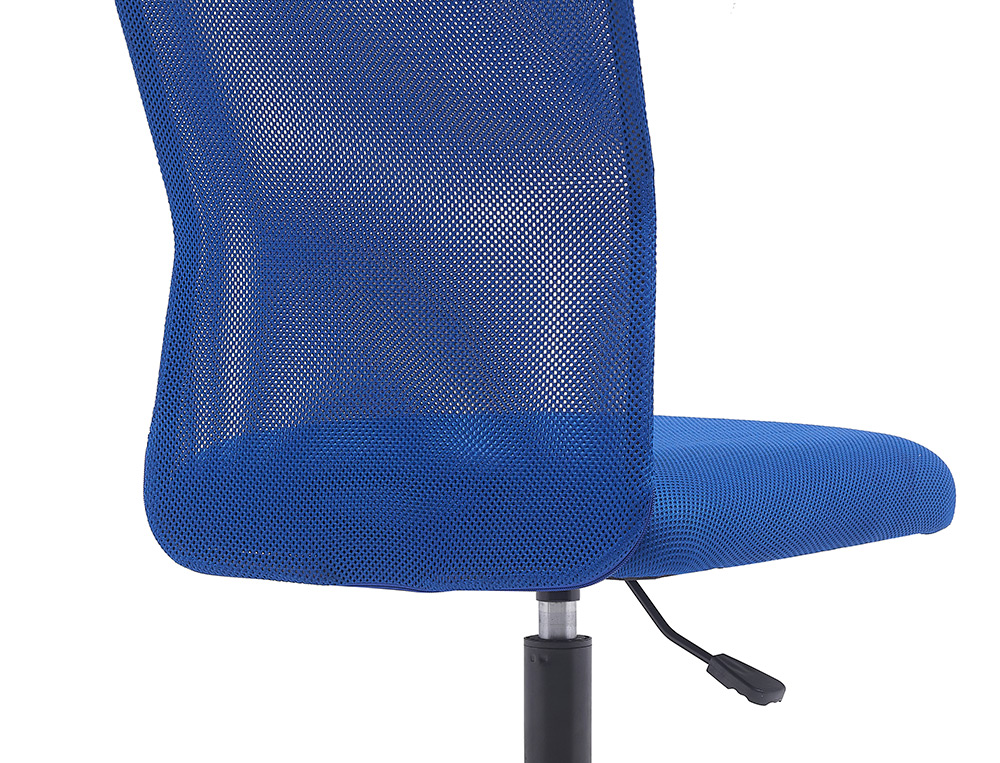 SILLA Q-CONNECT OFICINA PARMA MALLA SIN REPOSABRAZOS ALT MAX 990 ANC 480 PROF 590 COLOR AZUL