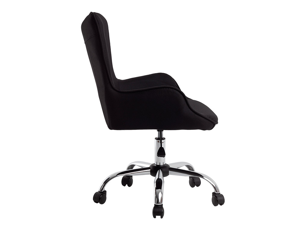 SILLA Q-CONNECT ESCRITORIO MES SINA BASE METALICA ALT MAX 960 ANC 570 PROF 620 RUEDAS PREMIUM COLOR NEGRO