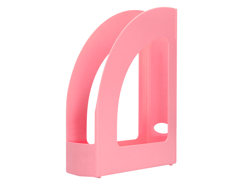 REVISTERO PLASTICO Q-CONNECT COLOR ROSA PASTEL 320X250X80 MM