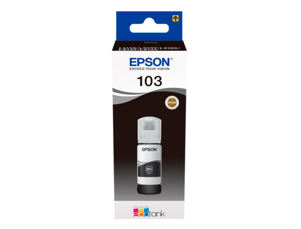 TINTA EPSON ECOTANK 103 L3110/3150/3151/5190 NEGRO BOTELLA DE 65 ML