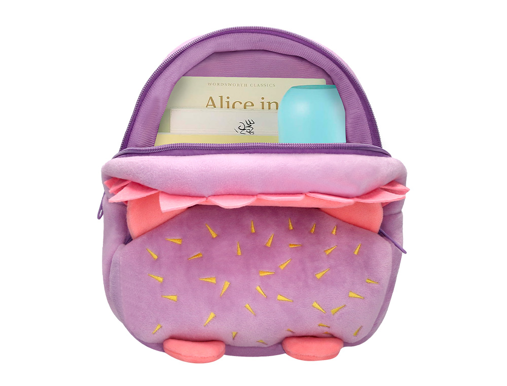 MOCHILA PREESCOLAR LIDERPAPEL PELUCHE INFANTIL ERIZO 260X100X240 MM