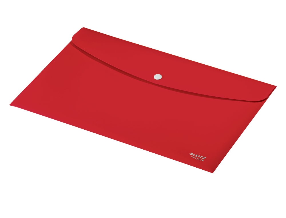 CARPETA LEITZ RECYCLE PORTADOCUMENTOS BROCHE DIN A4 POLIPROPILENO ROJO