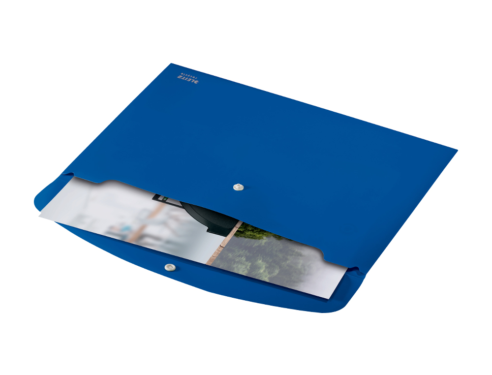 CARPETA LEITZ RECYCLE PORTADOCUMENTOS BROCHE DIN A4 POLIPROPILENO AZUL