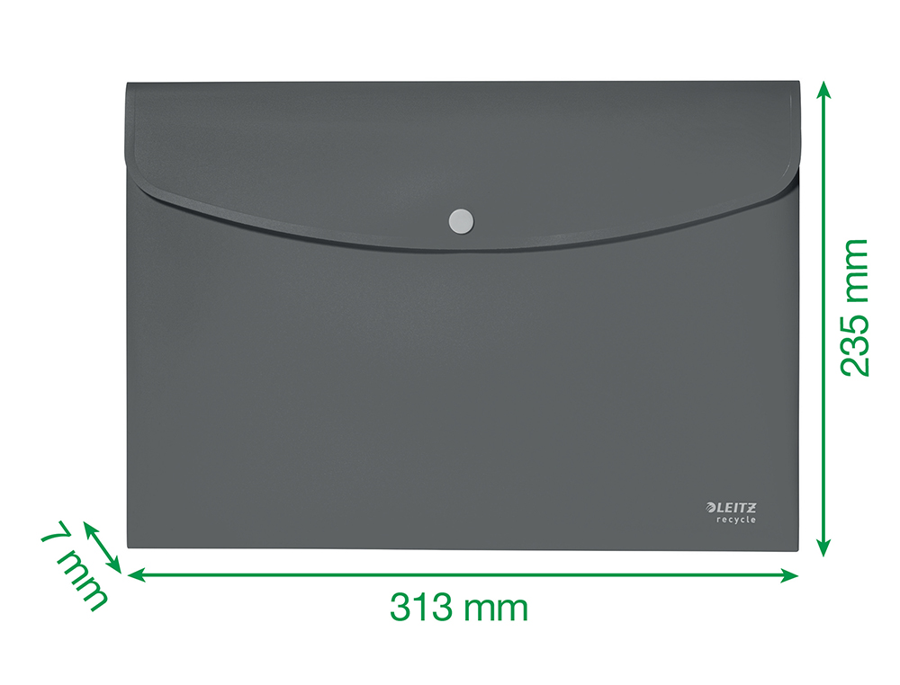 CARPETA LEITZ RECYCLE PORTADOCUMENTOS BROCHE DIN A4 POLIPROPILENO VERDE