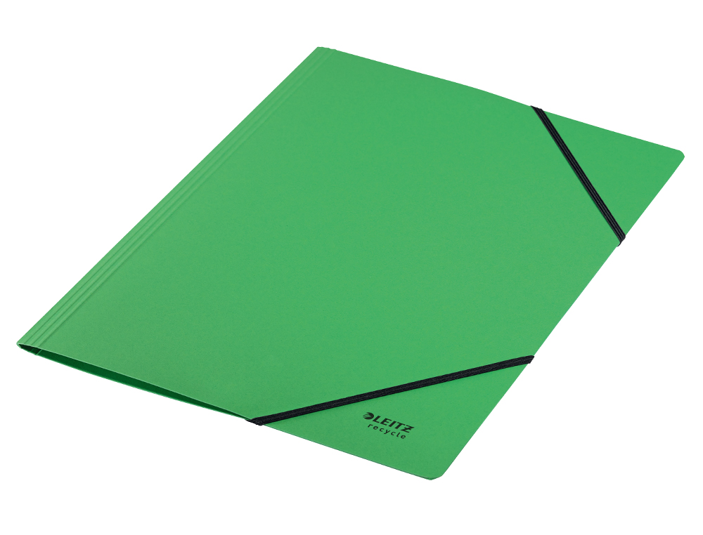 CARPETA LEITZ RECYCLE GOMAS DIN A4 CARTON RECICLABLE 100% VERDE