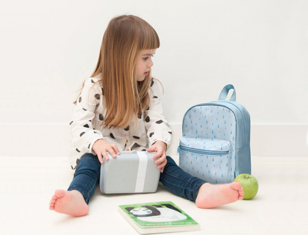 MOCHILA PREESCOLAR LIDERPAPEL KIDS AZUL 250X115X210 MM