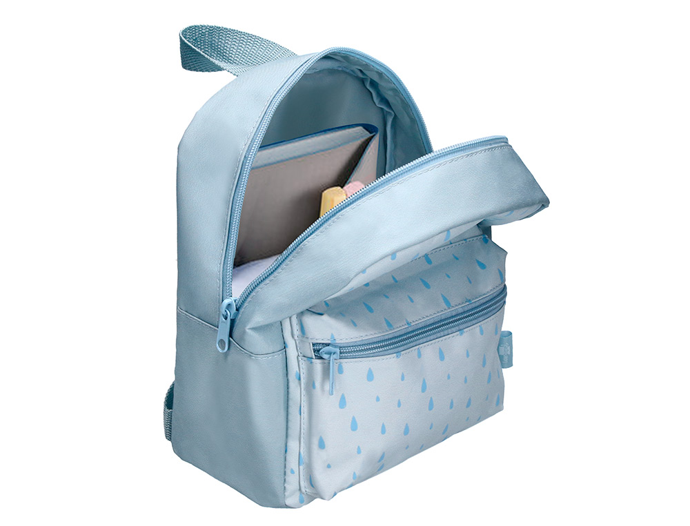 MOCHILA PREESCOLAR LIDERPAPEL KIDS AZUL 250X115X210 MM