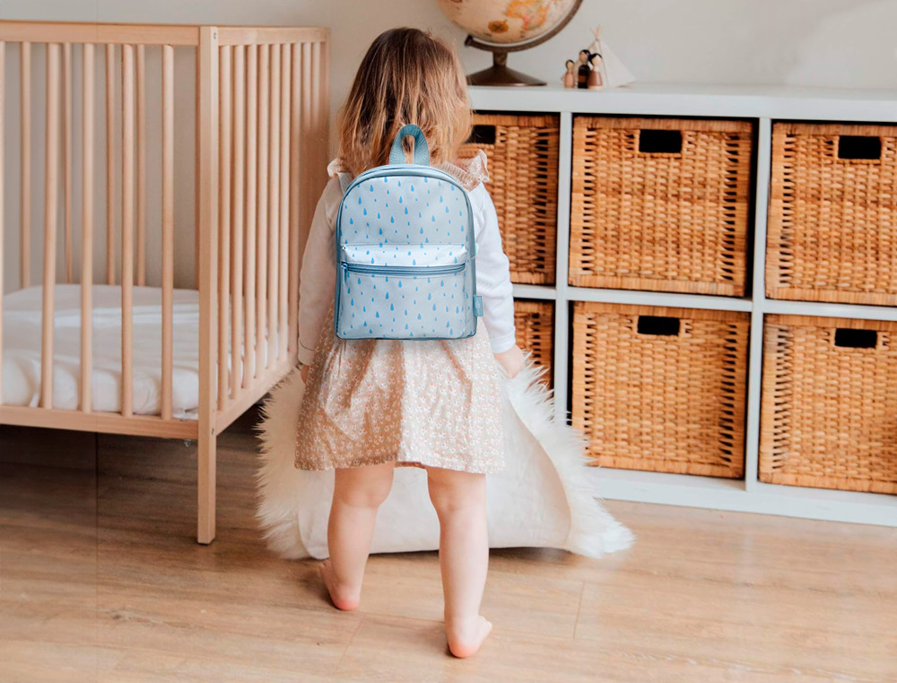 MOCHILA PREESCOLAR LIDERPAPEL KIDS AZUL 250X115X210 MM