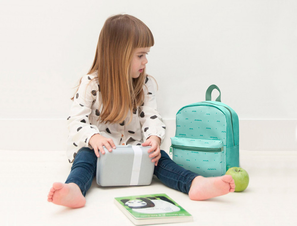 MOCHILA PREESCOLAR LIDERPAPEL KIDS VERDE 250X115X210 MM