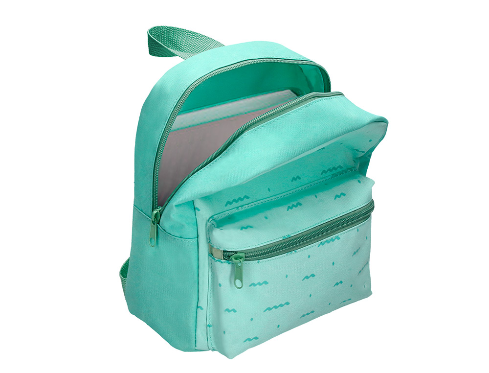 MOCHILA PREESCOLAR LIDERPAPEL KIDS VERDE 250X115X210 MM