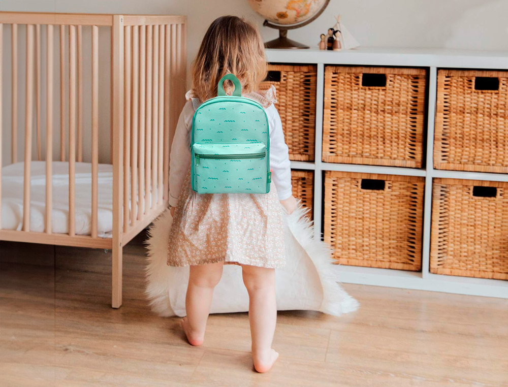 MOCHILA PREESCOLAR LIDERPAPEL KIDS VERDE 250X115X210 MM