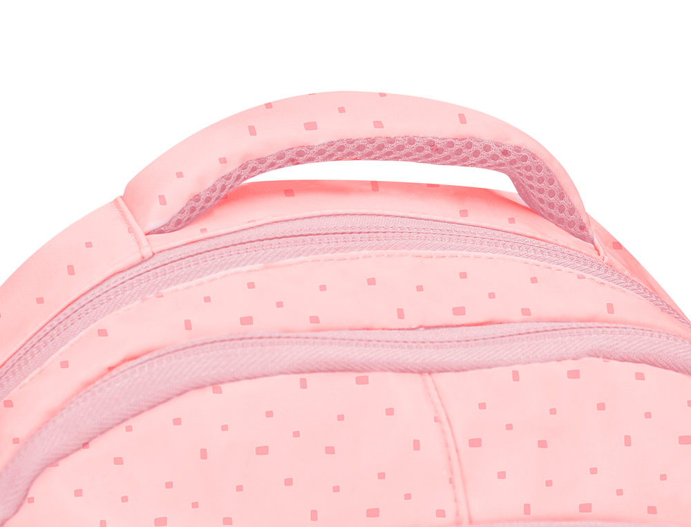 MOCHILA ESCOLAR LIDERPAPEL MULTIBOLSILLO PARA PORTATIL ROSA ESTRELLAS 450X145X300 MM