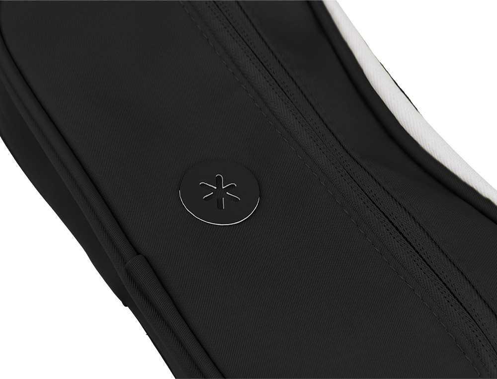 ESTUCHE PORTATODO ANTARTIK FUSION FLEX 3 CREMALLERAS NEGRO COMPAÑERO MOCHILA 100X60X220 MM