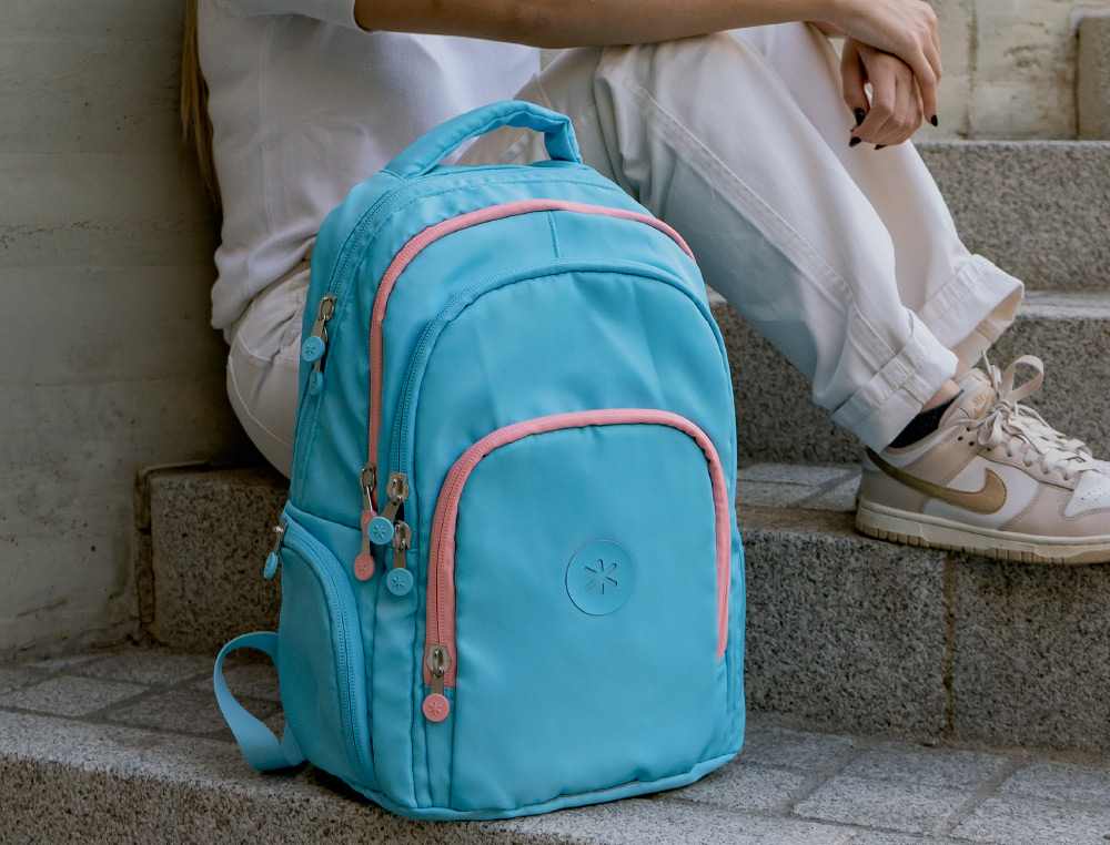 MOCHILA ANTARTIK FUSION FLEX MULTIBOLSILLO TURQUESA 19L 450X180X300 MM
