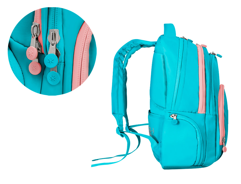 MOCHILA ANTARTIK FUSION FLEX MULTIBOLSILLO TURQUESA 19L 450X180X300 MM