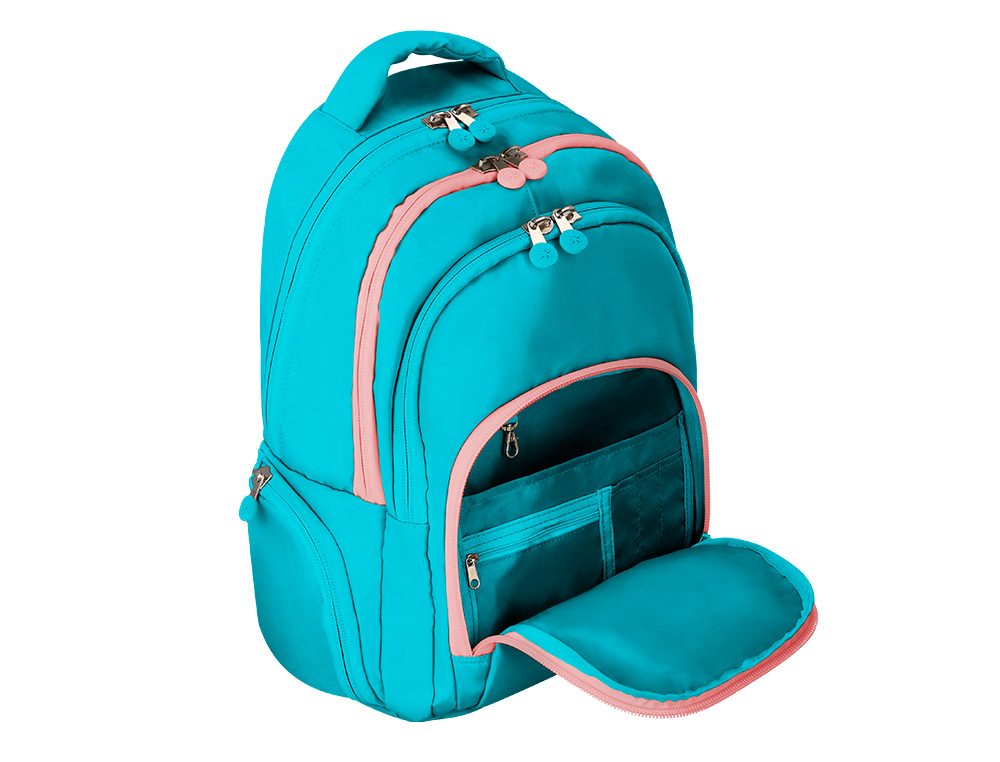 MOCHILA ANTARTIK FUSION FLEX MULTIBOLSILLO TURQUESA 19L 450X180X300 MM