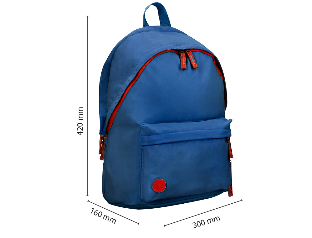 MOCHILA ANTARTIK BASIC PACK CON BOLSILLO PARA PORTATIL AZUL MARINO 20 L 300X160X420 MM