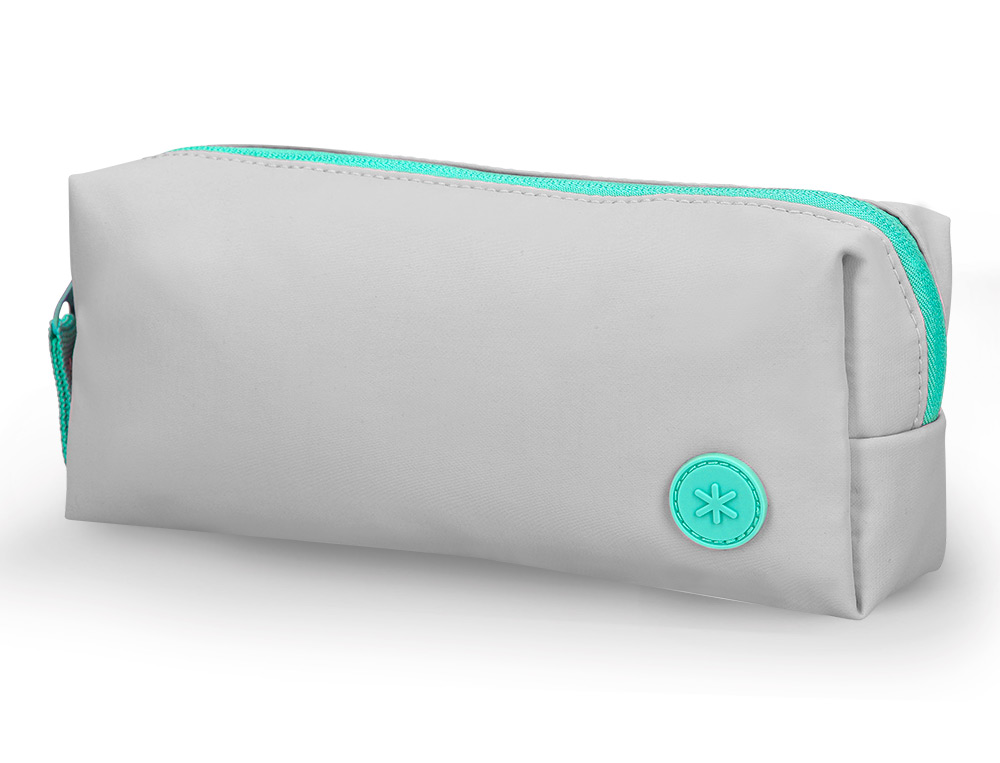 ESTUCHE PORTATODO ANTARTIK BASIC PACK 1 COMPARTIMENTO GRIS COMPAÑERO MOCHILA 80X55X210 MM