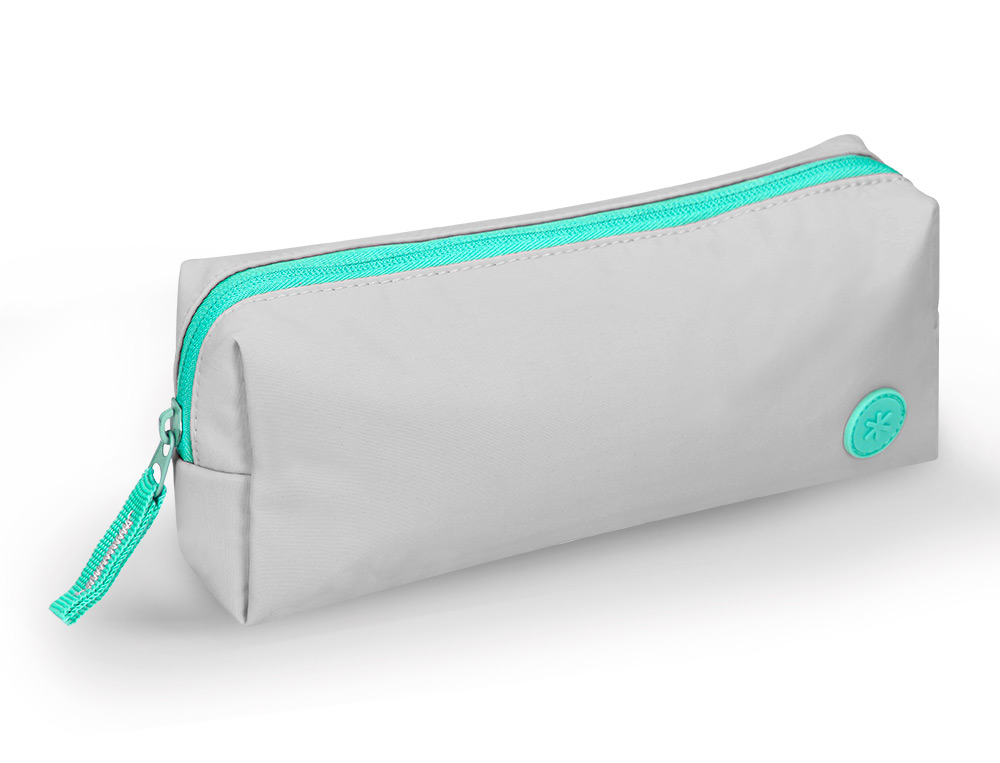 ESTUCHE PORTATODO ANTARTIK BASIC PACK 1 COMPARTIMENTO GRIS COMPAÑERO MOCHILA 80X55X210 MM