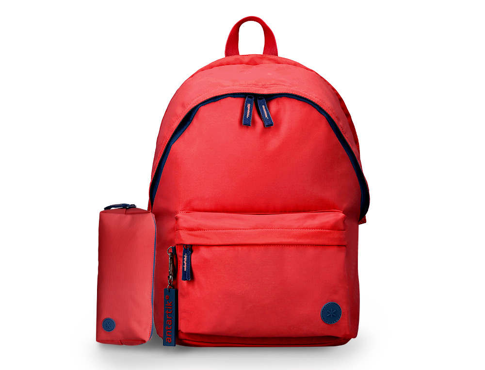 MOCHILA ANTARTIK BASIC PACK CON BOLSILLO PARA PORTATIL ROJA 20 L 300X160X420 MM