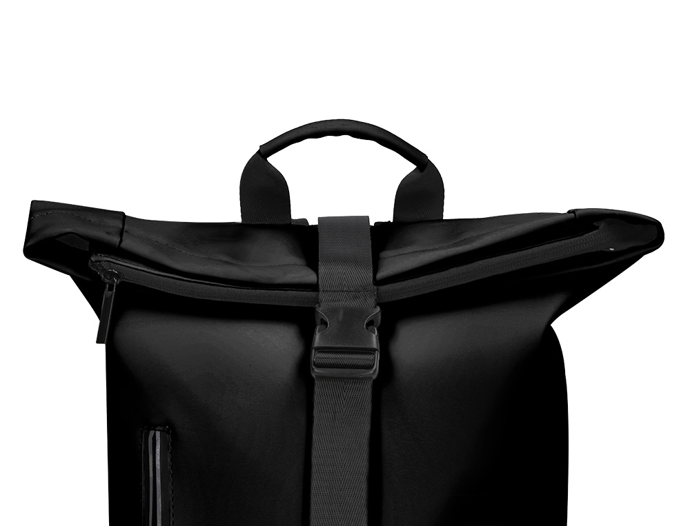 MOCHILA ANTARTIK ROLL PACK WATERPROOF ENROLLABLE GRAN CAPACIDAD COLOR NEGRO 480X130X280 MM
