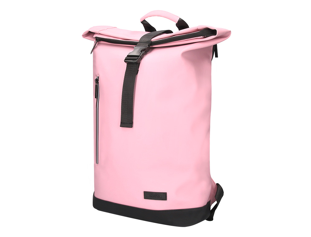 MOCHILA ANTARTIK ROLL PACK WATERPROOF ENROLLABLE GRAN CAPACIDAD ROSA 480X130X280 MM