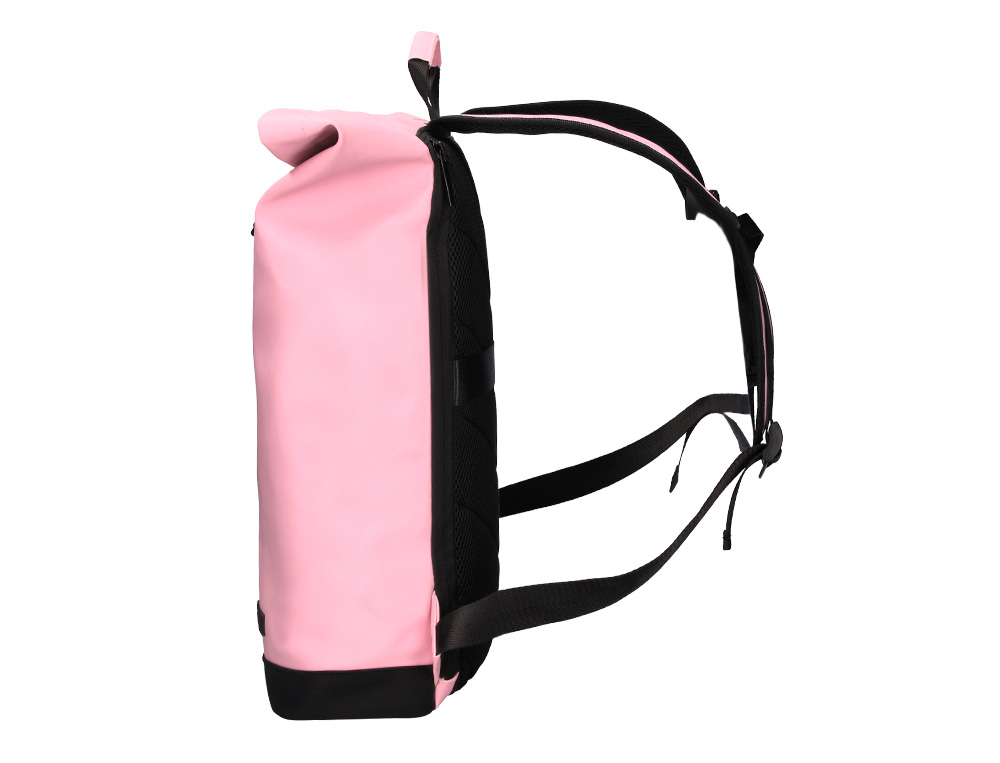 MOCHILA ANTARTIK ROLL PACK WATERPROOF ENROLLABLE GRAN CAPACIDAD ROSA 480X130X280 MM