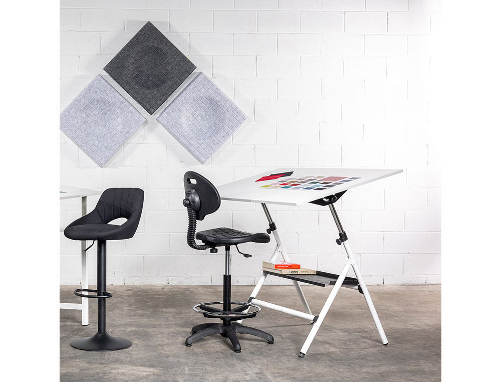 MESA DE DIBUJO ROCADA RD-175 ESTRUCTURA METALICA PLEGABLE REGULABLE EN ALTURA TABLERO 75X90 CM