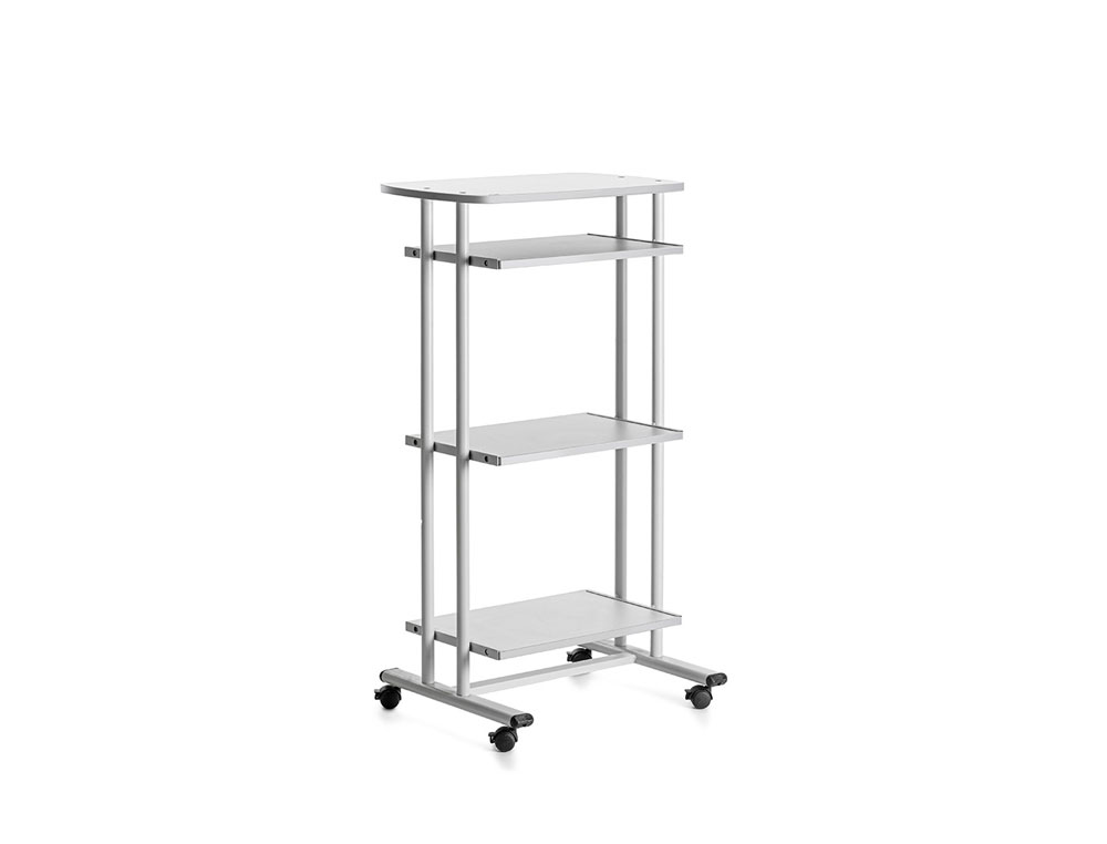 MESA ORDENADOR ROCADA RD-5220 ESTRUCTURA METALICA BANDEJAS REGULABLES EN ALTURA CON TECLADO EXTRAIBLE