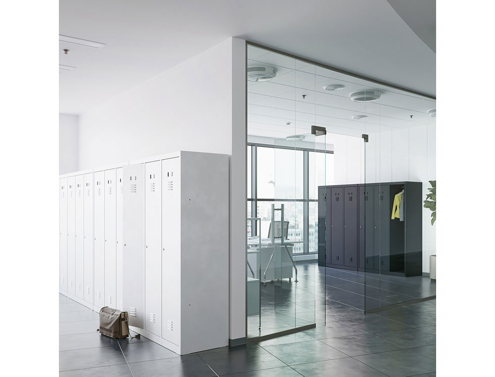 TAQUILLA METALICA ROCADA 300 1 MODULO PUERTA GRIS 330X500X1800 MM