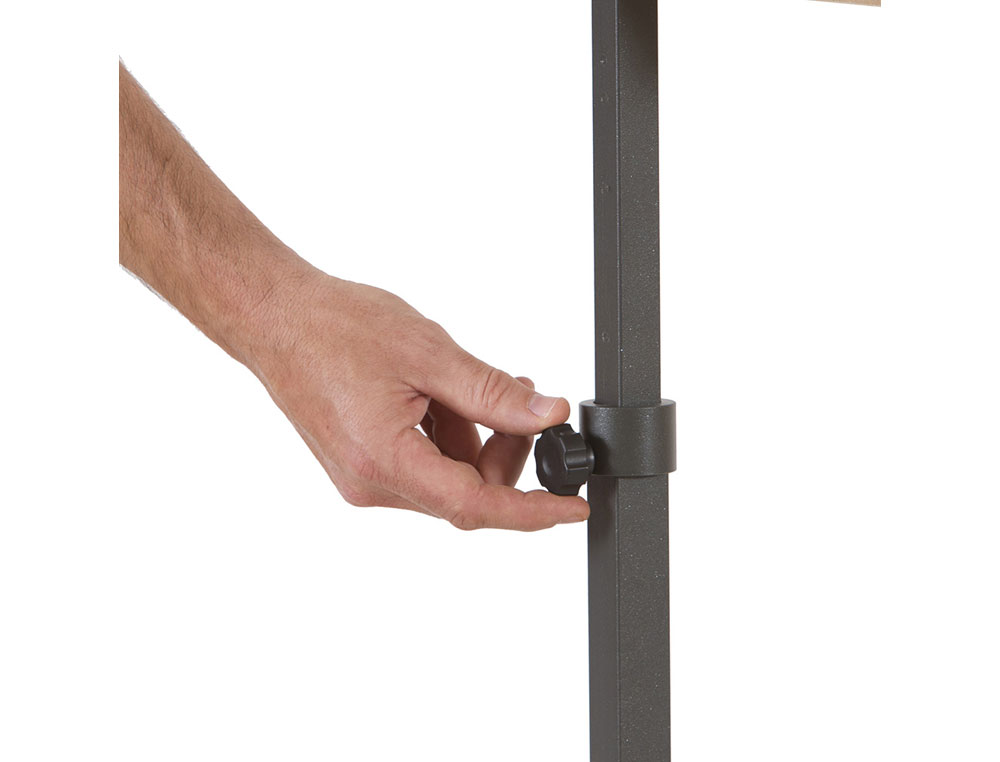EXPOSITOR ROCADA DE SUELO SERIE NATURAL MAGNETICO ROTATIVO 360 ALTURA AJUSTABLE DIN A3