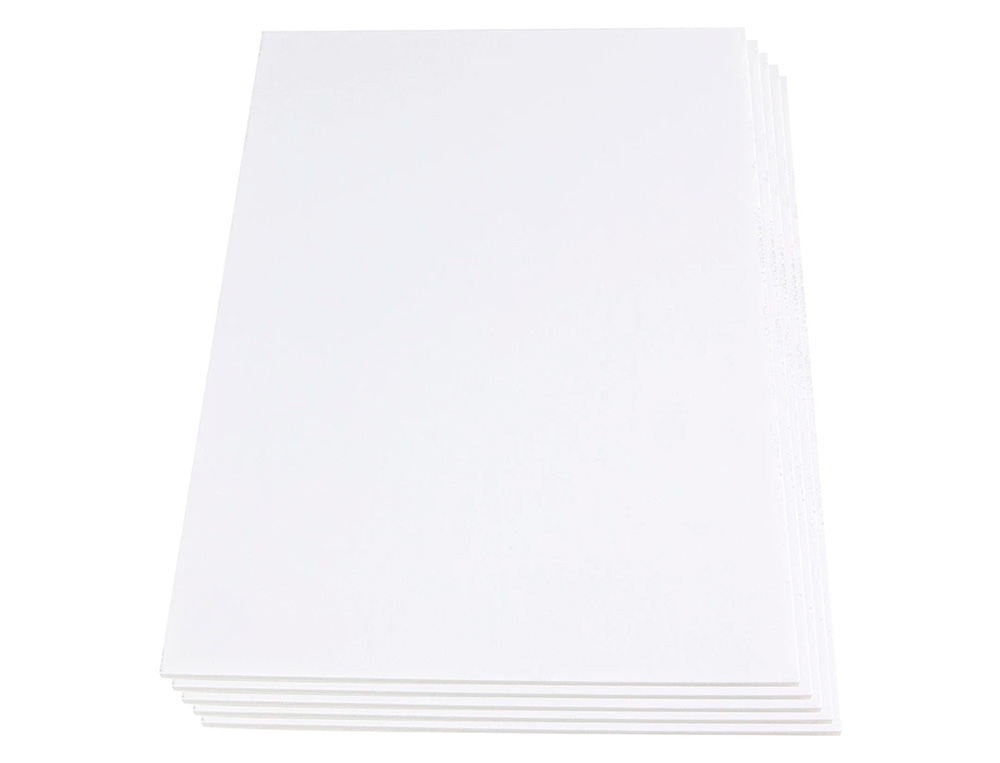 CARTON PLUMA LIDERPAPEL BLANCO DOBLE CARA 70X100CM ESPESOR 10 MM