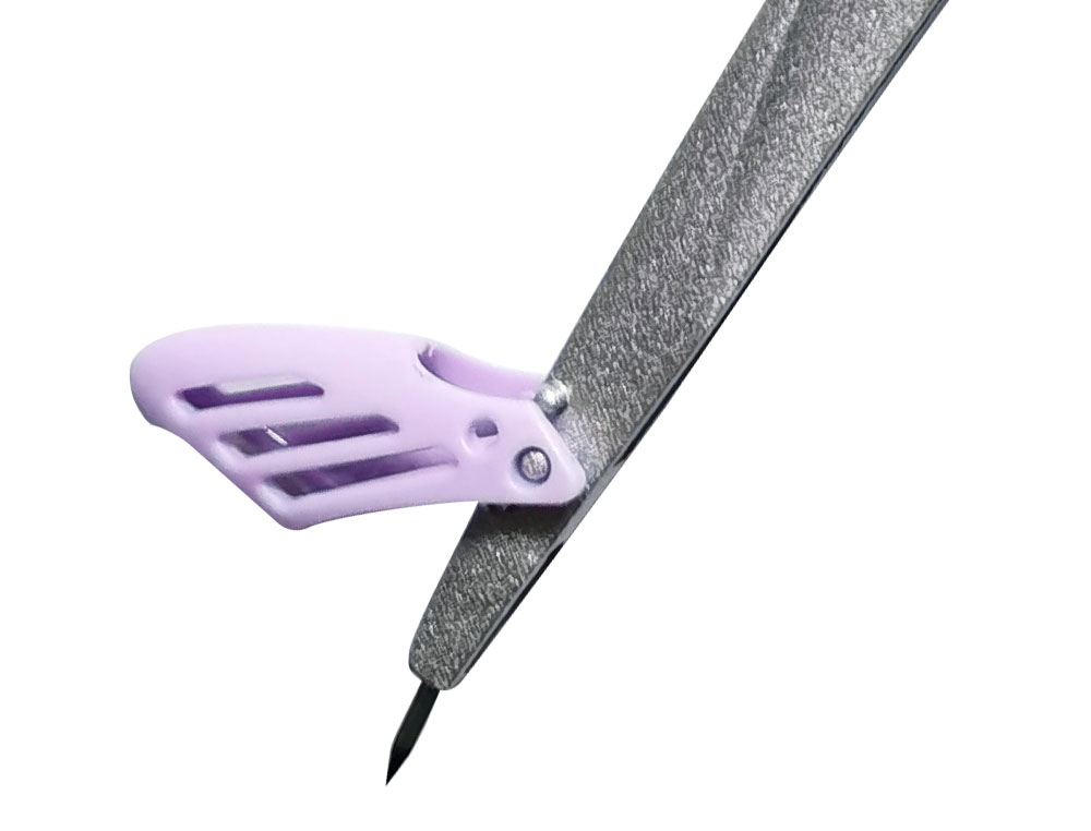 COMPAS LIDERPAPEL LOCK DEVICE CON ADAPTADOR UNIVERSAL Y TUBO DE MINAS COLOR VIOLETA
