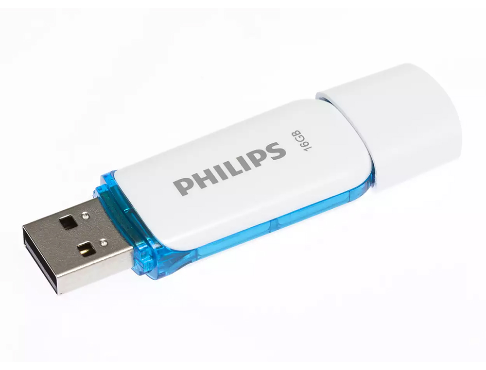 MEMORIA USB PHILIPS FLASH USB 2.0 16GB SNOW BLUE
