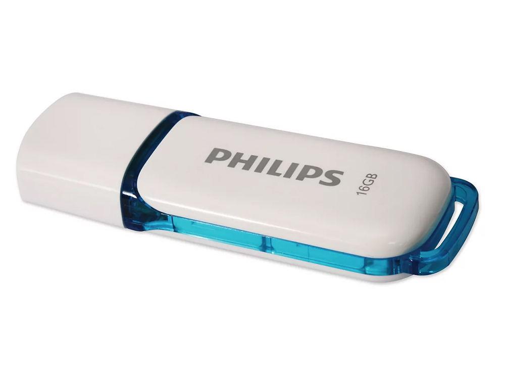 MEMORIA USB PHILIPS FLASH USB 2.0 16GB SNOW BLUE