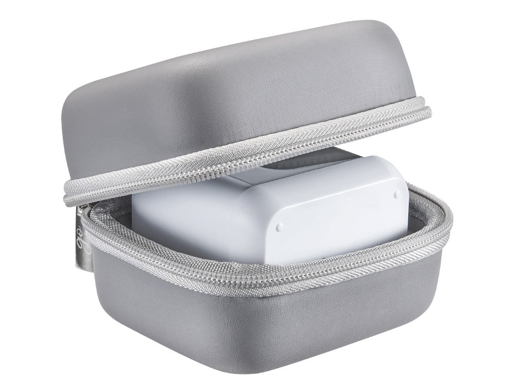 FUNDA PROTECTORA COLOP PARA IMPRESORA E-MARK GO CIERRE CREMALLERA COLOR GRIS 85X150X100 MM