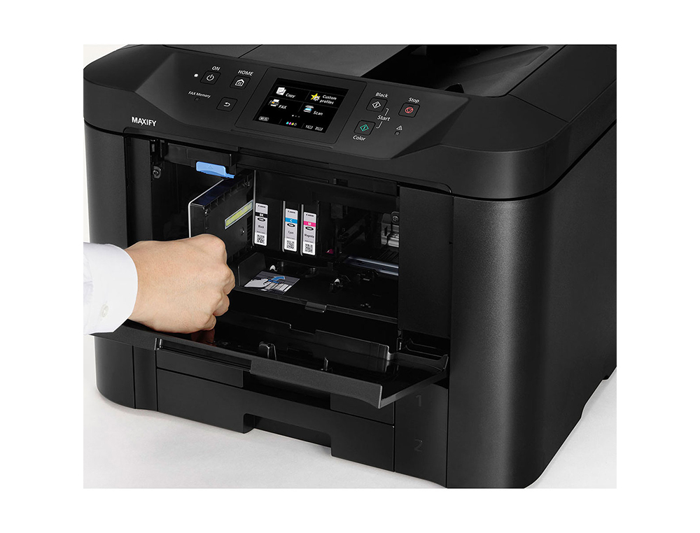EQUIPO MULTIFUNCION CANON MAXIFY MB5450 TINTA COLOR 24 PPM NEGRO/15 PPM COLOR A4 WIFI IMPRESORA ESCANER