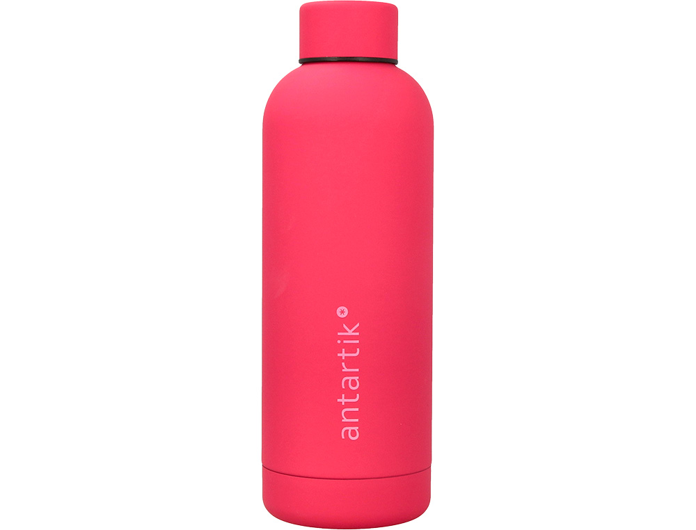 BOTELLA PORTALIQUIDOS ANTARTIK ISOTERMICA ACERO INOXIDABLE LIBRE DE BPA COLOR FUCSIA 500 ML
