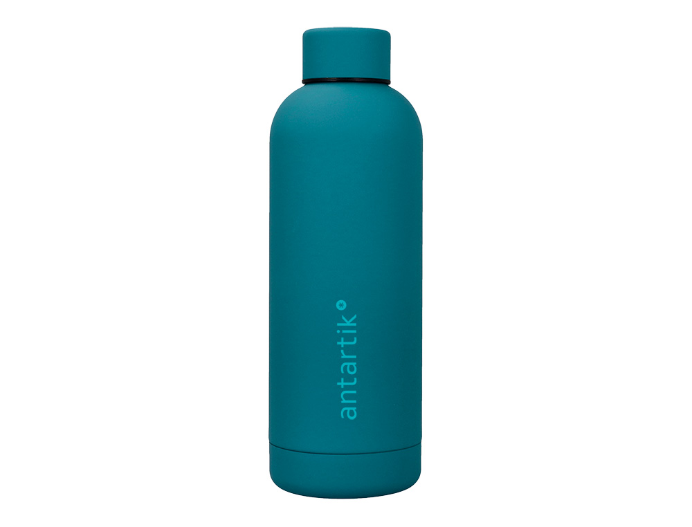 BOTELLA PORTALIQUIDOS ANTARTIK ISOTERMICA ACERO INOXIDABLE LIBRE DE BPA COLOR TURQUESA 500 ML