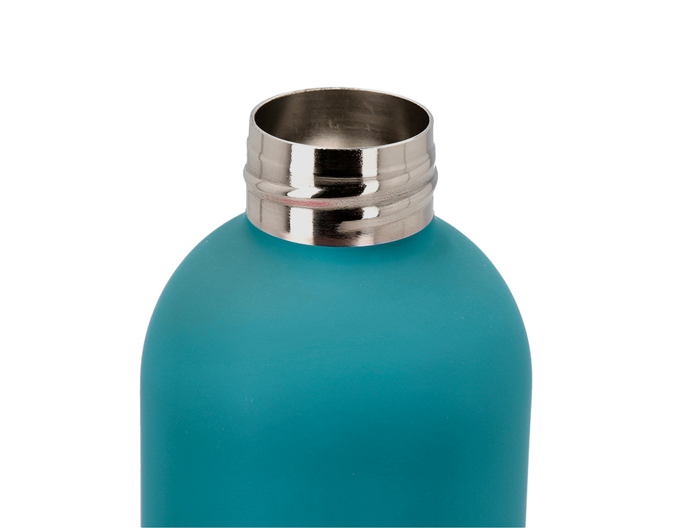 BOTELLA PORTALIQUIDOS ANTARTIK ISOTERMICA ACERO INOXIDABLE LIBRE DE BPA COLOR TURQUESA 500 ML