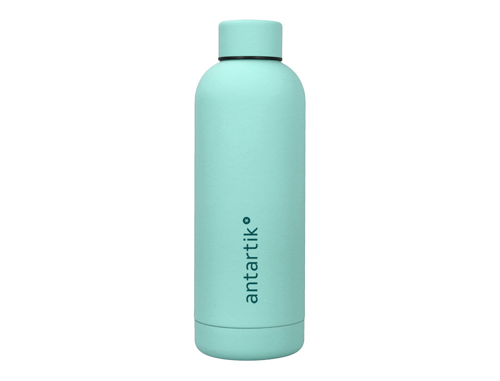 BOTELLA PORTALIQUIDOS ANTARTIK ISOTERMICA ACERO INOXIDABLE LIBRE DE BPA COLOR MENTA 500 ML