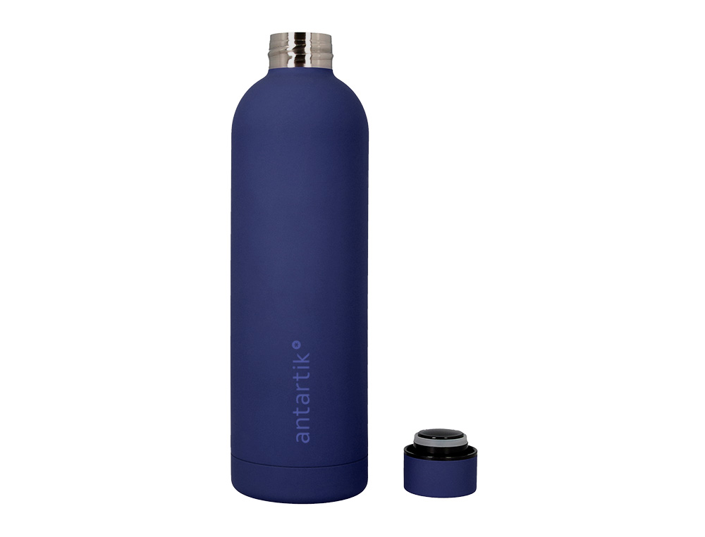 BOTELLA PORTALIQUIDOS ANTARTIK ISOTERMICA ACERO INOXIDABLE LIBRE DE BPA COLOR AZUL 75O ML