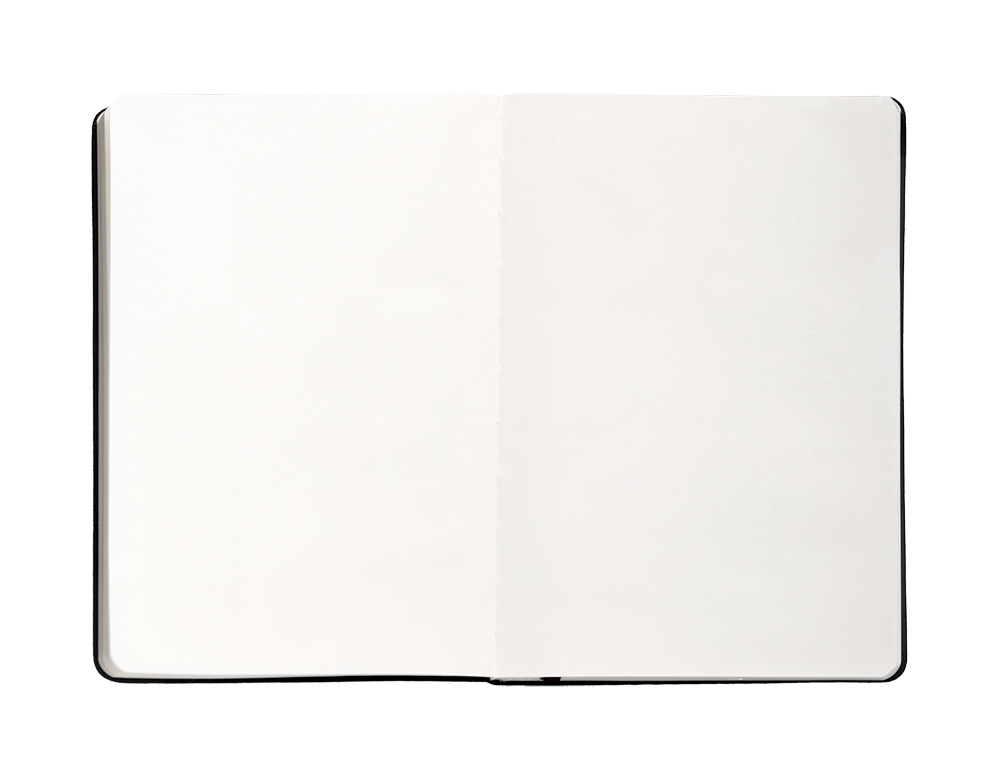 CUADERNO CON GOMILLA ANTARTIK NOTES TAPA DURA A4 HOJAS LISAS NEGRO 100 HOJAS 80 GR FSC
