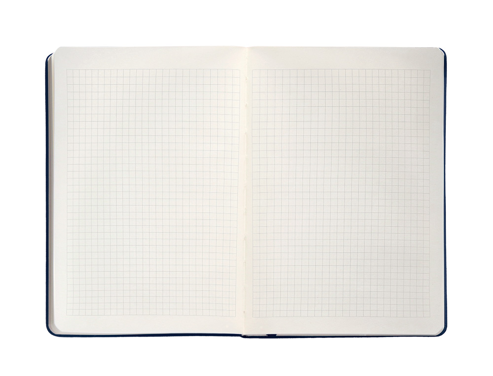 CUADERNO CON GOMILLA ANTARTIK NOTES TAPA DURA A4 HOJAS CUADRICULA AZUL MARINO 100 HOJAS 80 GR FSC