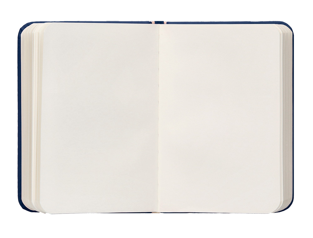CUADERNO CON GOMILLA ANTARTIK NOTES TAPA DURA A7 HOJAS LISAS AZUL MARINO 80 HOJAS 80 GR FSC
