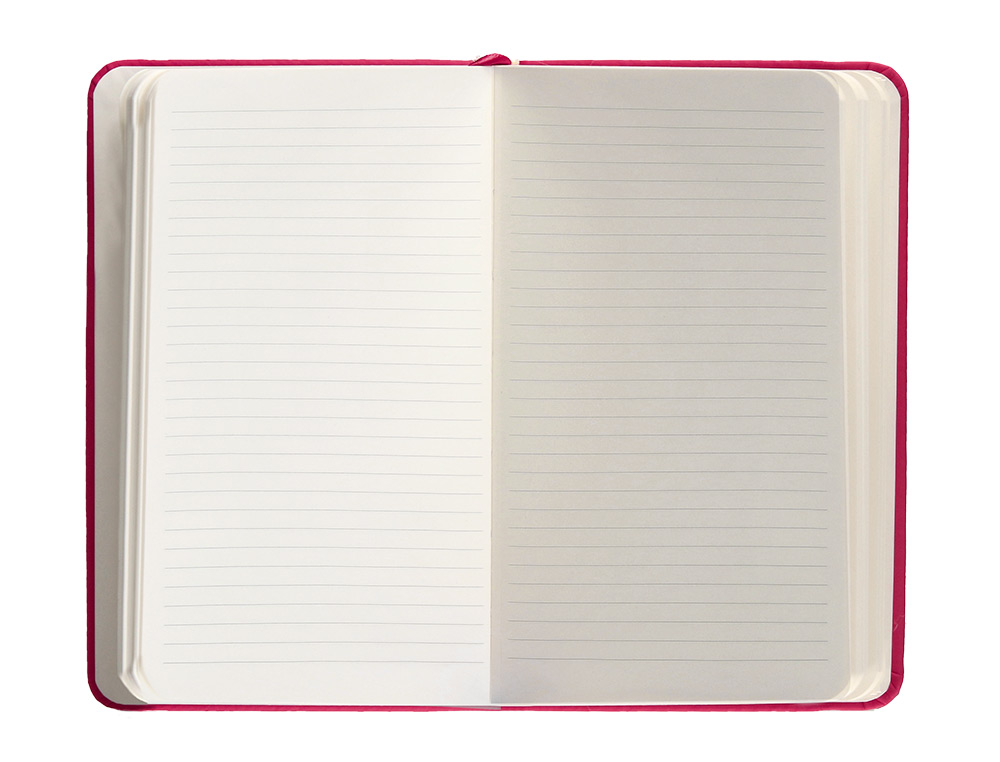 CUADERNO CON GOMILLA ANTARTIK NOTES TAPA DURA A6 HOJAS RAYAS BURDEOS 100 HOJAS 80 GR FSC