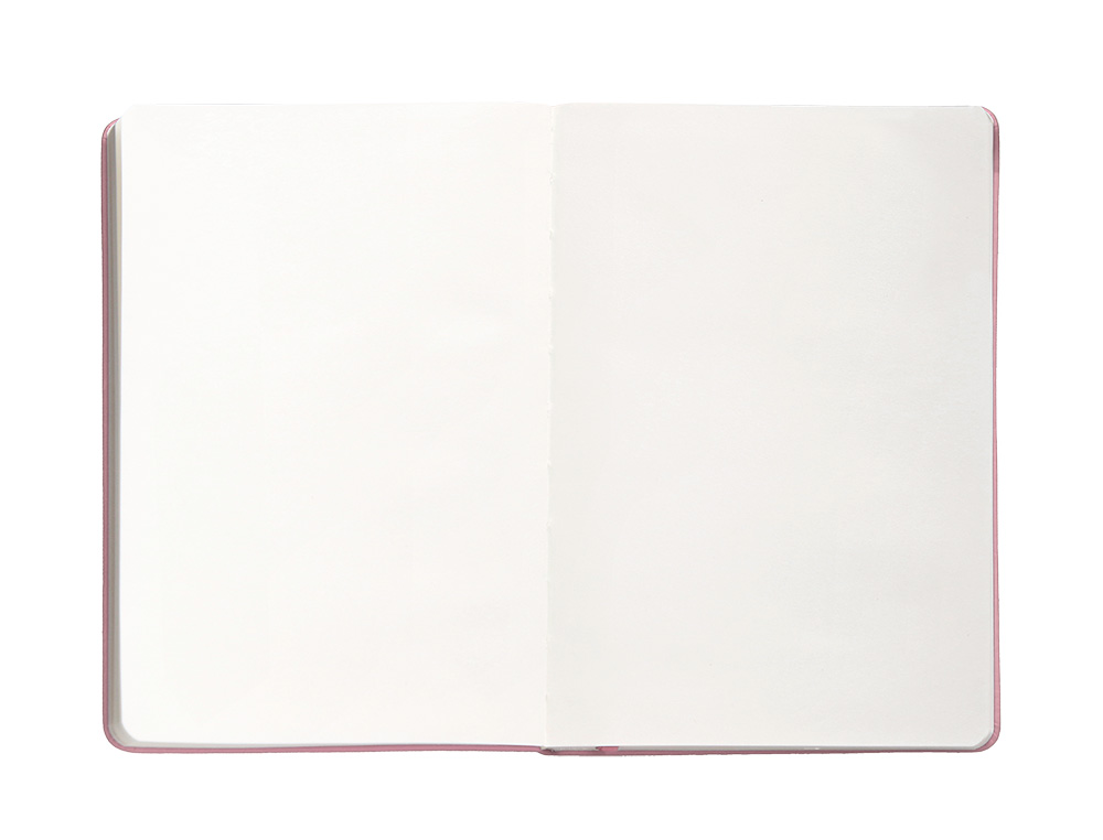 CUADERNO CON GOMILLA ANTARTIK NOTES TAPA DURA A4 HOJAS LISAS ROSA PASTEL 100 HOJAS 80 GR FSC