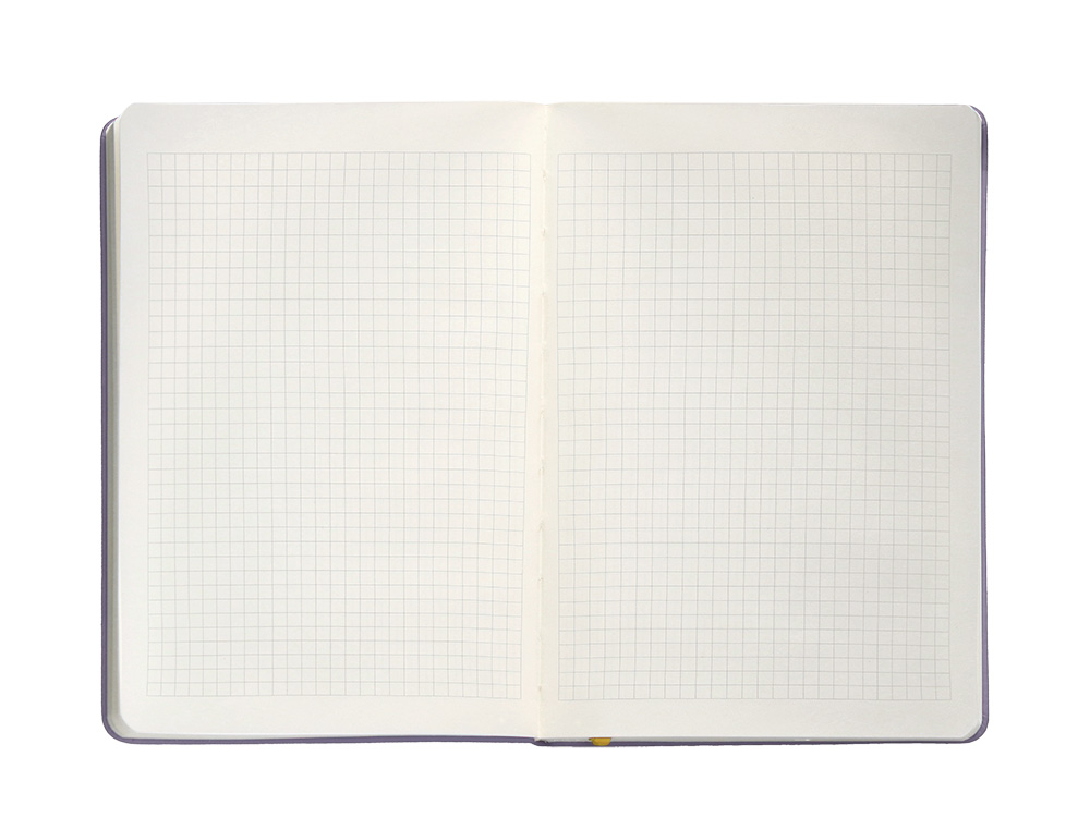 CUADERNO CON GOMILLA ANTARTIK NOTES TAPA DURA A4 HOJAS CUADRICULA MORADO Y AMARILLO 100 HOJAS 80 GR FSC